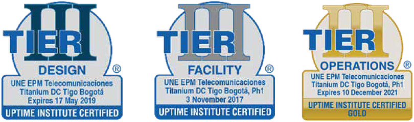 Tier III Certifications for Tigo Bogotá – Titanium Data Center