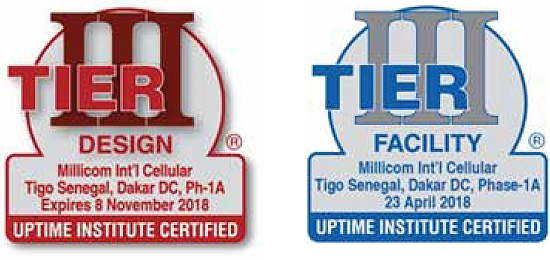Tier III Certifications for Tigo Senegal – Dakar Data Center, Phase-1A