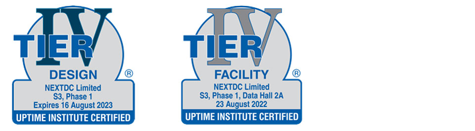 NEXTDC S3 Data Center Tier Certifications