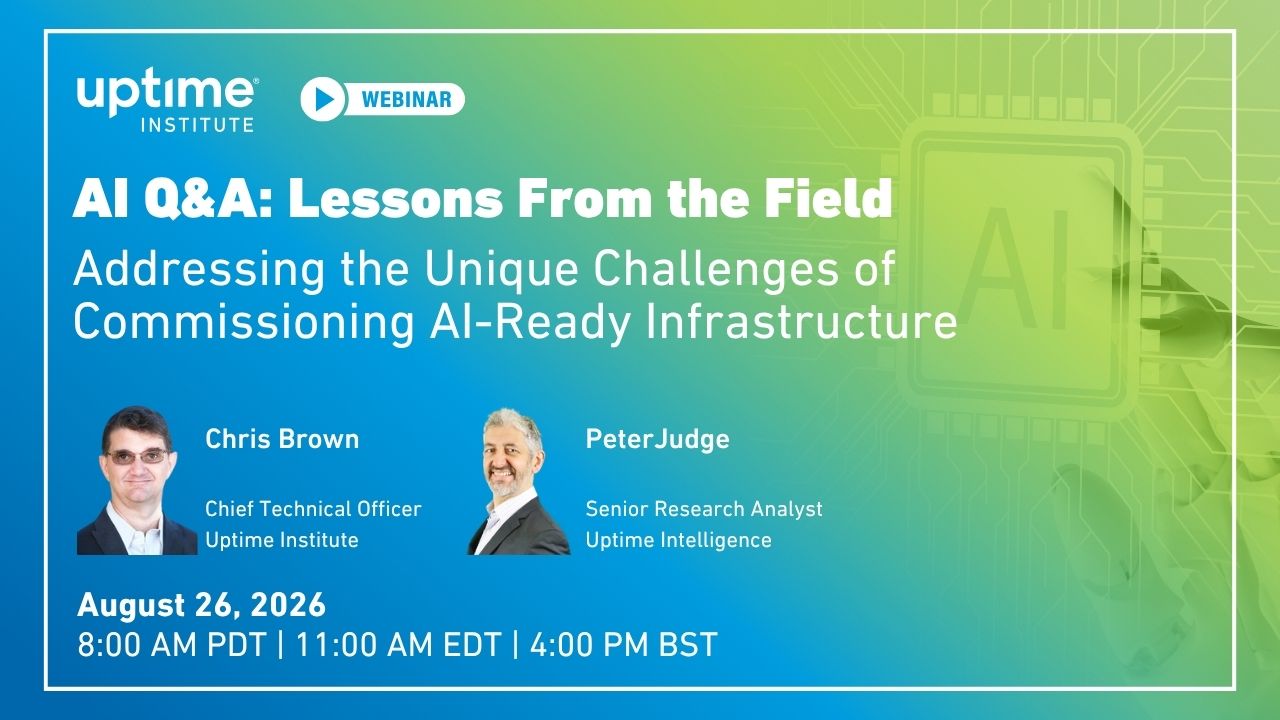 Webinar: AI Q&A: Lessons from the Field – Addressing the Unique Challenges of Commissioning AI-Ready Infrastructure