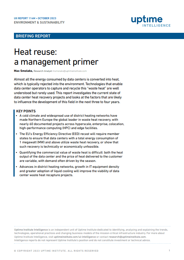 Heat Reuse: A Management Primer
