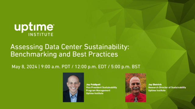 Webinar: Assessing Data Center Sustainability: Benchmarking and Best Practices