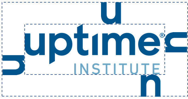 Uptime Institute logo exclusion zone