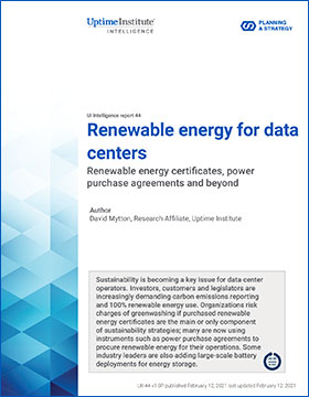 Renewable energy for data centers