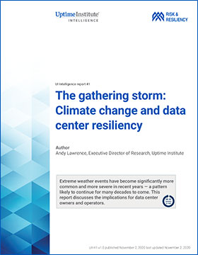 A tempestade que se aproxima: mudança climática e resiliência de datacenters