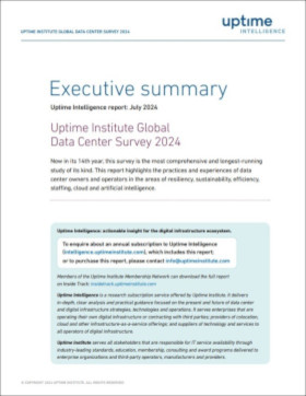 Resultados de la encuesta global de centros de datos de Uptime Institute