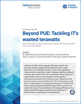 Além da PUE: Enfrentando os terawatts desperdiçados de TI