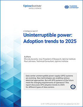 Uninterruptible power: Adoption trends to 2025