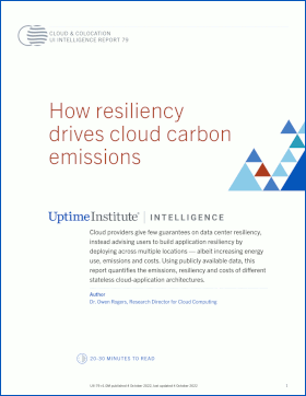 Como a resiliência impulsiona as emissões de carbono na nuvem