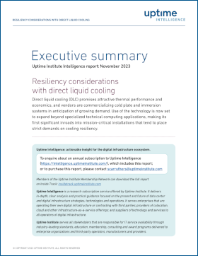 Resiliency Considerations with Direct Liquid Cooling