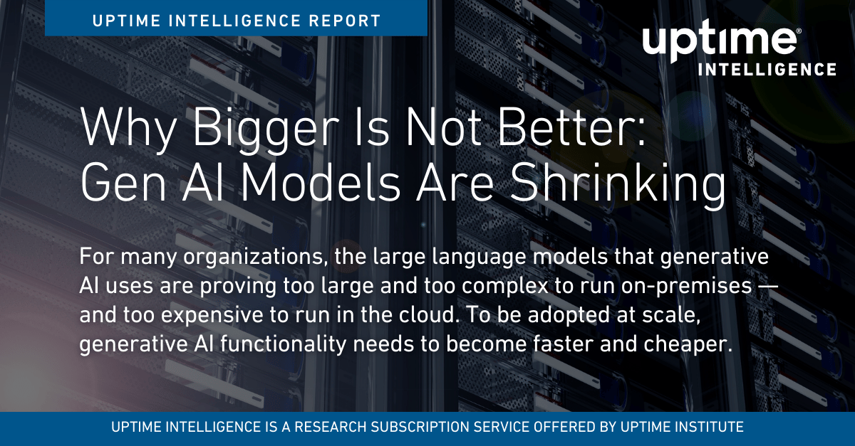 Why Bigger Is Not Better: Gen AI Models Are Shrinking