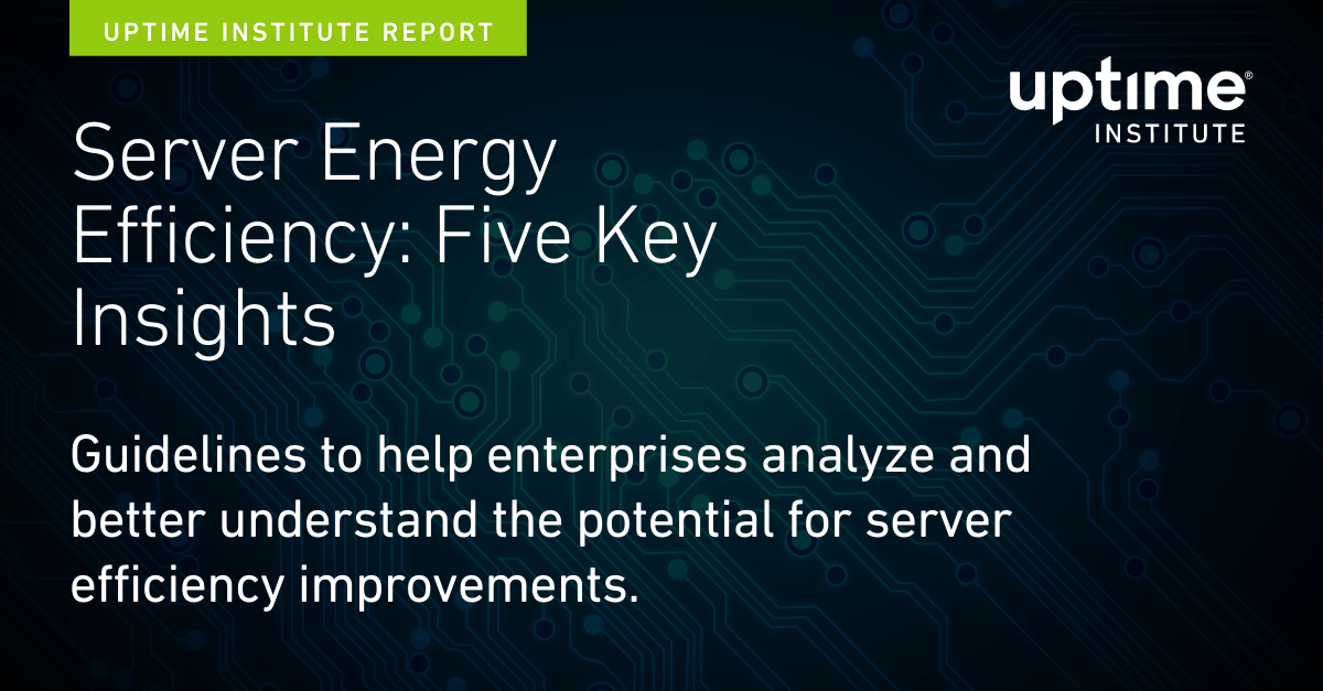 Eficiência energética do servidor: Cinco insights principais