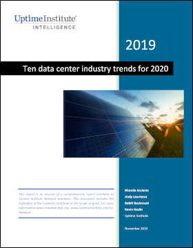 Report: Diez tendencias del sector de centros de datos para 2020