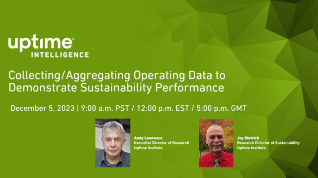 Seminario web: Collecting/Aggregating Operating Data to Demonstrate Sustainability Performance