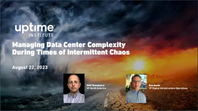 Seminario web: Managing Data Center Complexity During Times of Intermittent Chaos