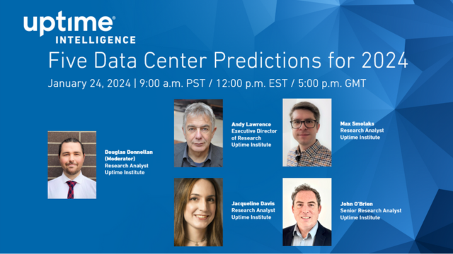 在线研讨会：Five Data Center Predictions for 2024
