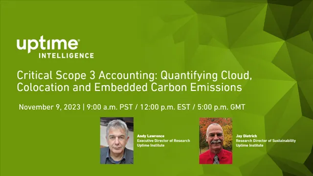 在线研讨会：Critical Scope 3 Accounting: Quantifying Cloud, Colo & Embedded Carbon Emissions
