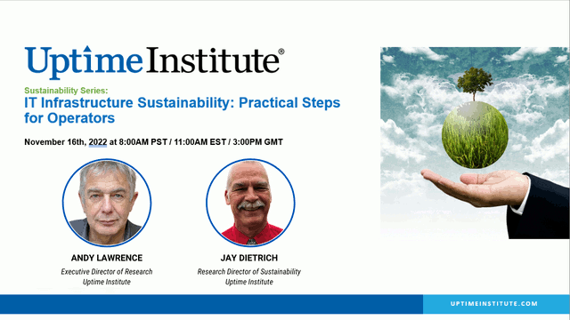 Seminario web: IT Infrastructure Sustainability: Practical Steps for Operators