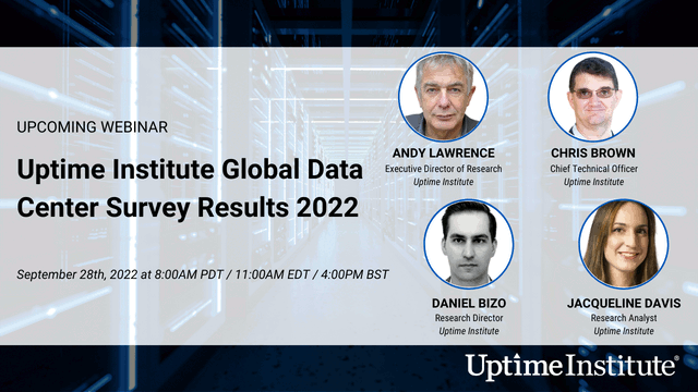 Webinar: Uptime Institute Global Data Center Survey Results 2022