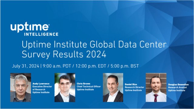 在线研讨会：Uptime Institute Global Data Center Survey Results 2024